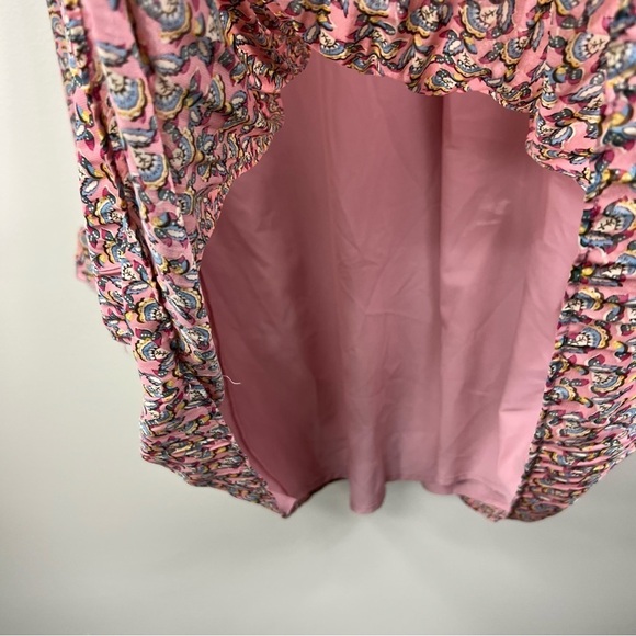 Code X MODE long sleeve pleated chiffon mini dress Sz M - Picture 5 of 10